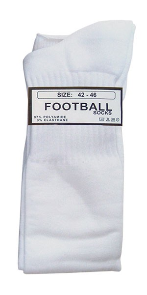 Football-Socks, weiß, 42/46