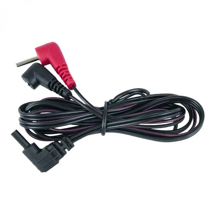 Electrode Cable 29, bipolar round plug to two pin plugs angled