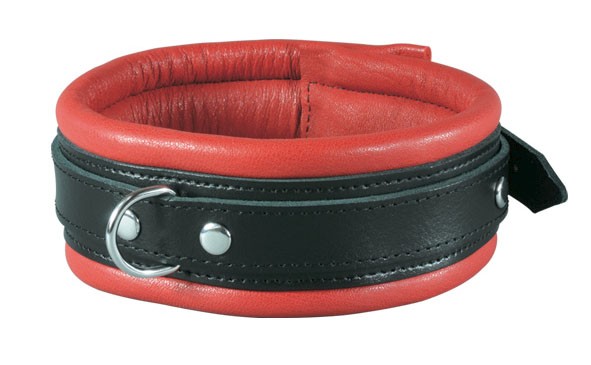Leather Collar Classic, red