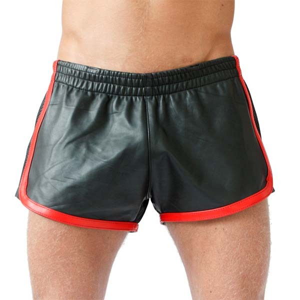 Sporty Leather, red, size M