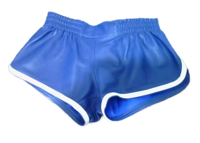 Training Leather Shorts blue, S