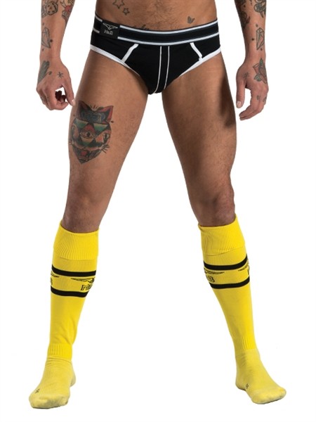 Football Socks with Pocket, yellow, 42/46