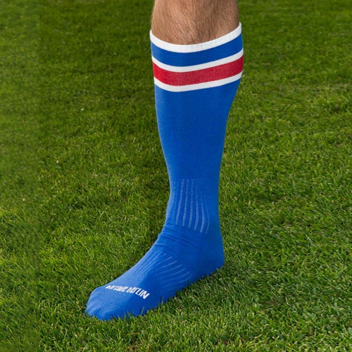 BARCODE Football Socks, bl/w, 39/42