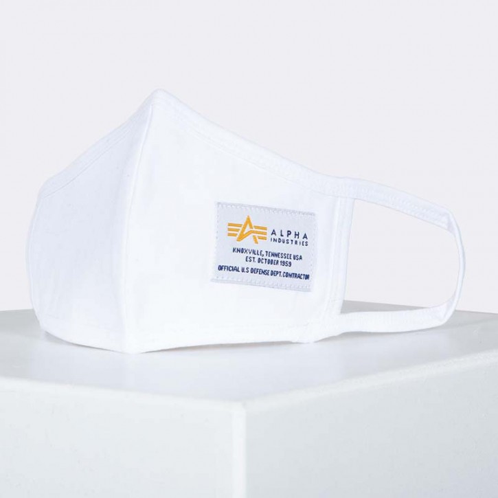 Alpha Industries Crew Face Mask white