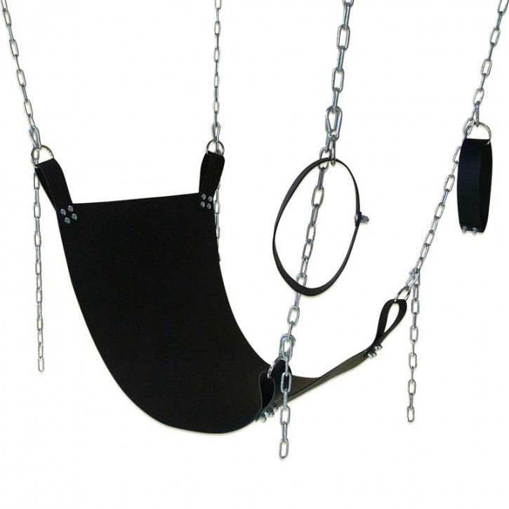 Sling-Set: Leather Sling with loops and chains