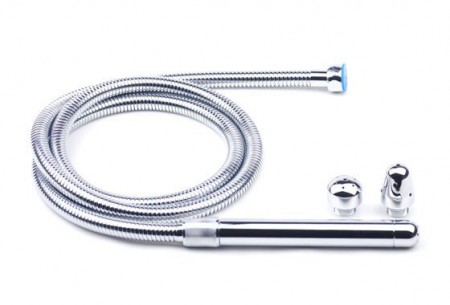 Anal Spülstab mit Schlauch und drei Aufsätzen