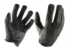 Leather Police Gloves, Größe XS