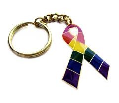 Rainbow Ribbon Schlüsselanhänger