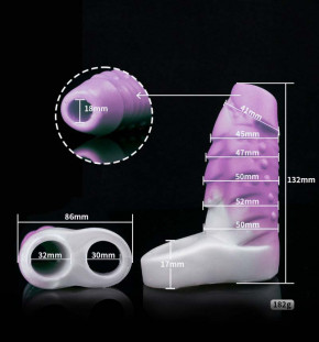 Dual Color Silicone Cock Sleeve