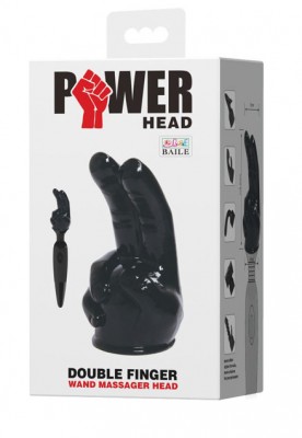 Double Finger Wand Massager Head