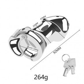 Adjustable Chastity Device made of stainless steel