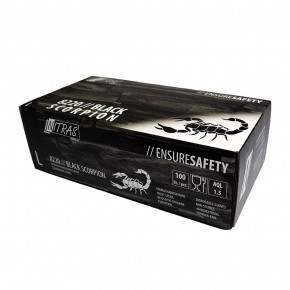 Latex Gloves Black Scorpion, 100 pieces, M