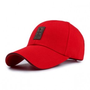 Baseball Cap navy style red