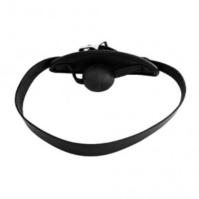 Black Ball Gag with Mouth Cover