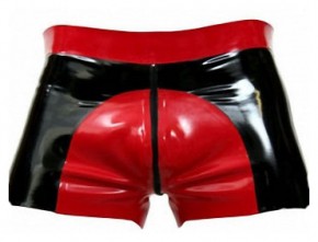 Rubber Shorts with Saddle