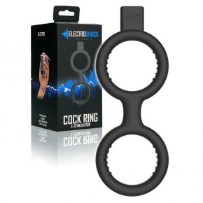 Electroshock E-Stim Cock Ring with Ballstrap
