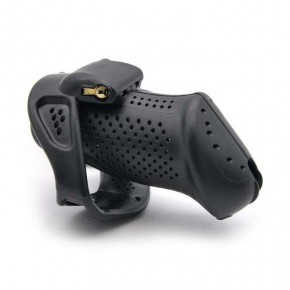 Male Chastity Perforated black