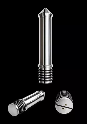 Reizstrom Plug aus Metall mit 16,5 x 5cm