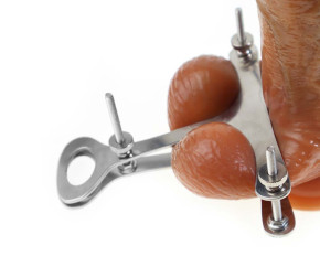 Ball Torture Clip CBT Ball Crusher aus Edelstahl