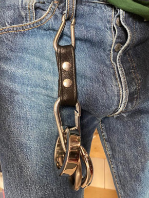 Leather Cockring Holder