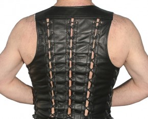 Leather Vest, laced