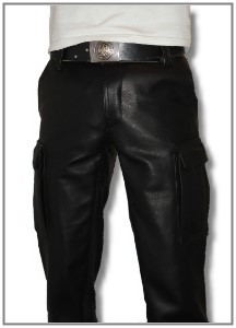 Leather Army Pants, made to measure