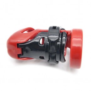 Red Male Chastity Cage